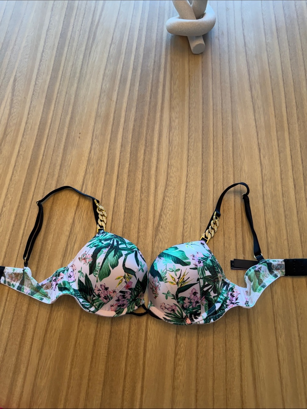 Victoria's Secret Tropical Floral Underwire Bra - Pink & Green